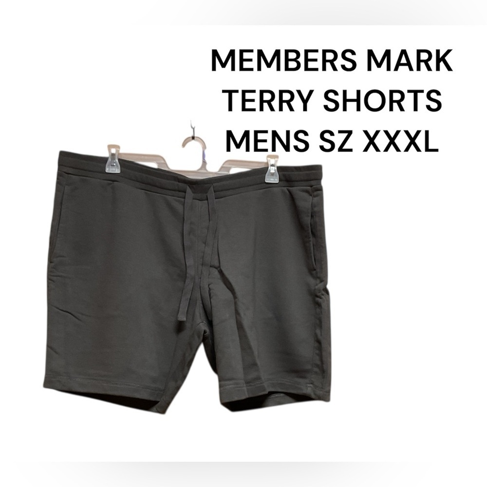 NWT MENS XXXL TERRY SHORTS BY MEMBERS MARK